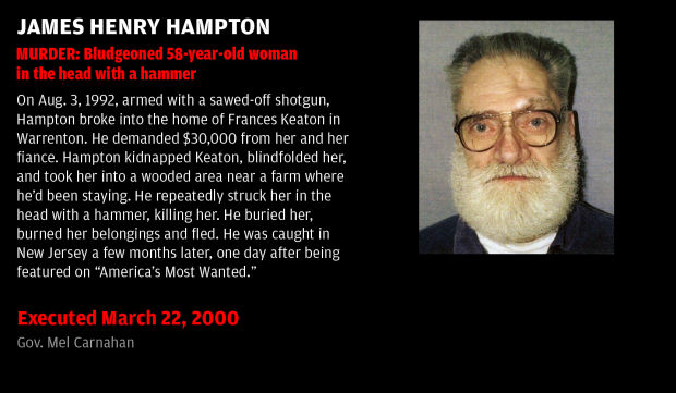 Executed March 22, 2000: James Henry Hampton